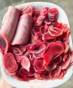 Nhung hươu tươi thái lát loại 1